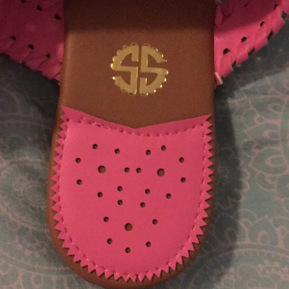 NEW! Simply Southern Brown and Pink Sandals - Picture 4 of 7